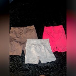 Jockey & Forever 21 Biker Shorts Bundle! Hot pink, purple, and grey